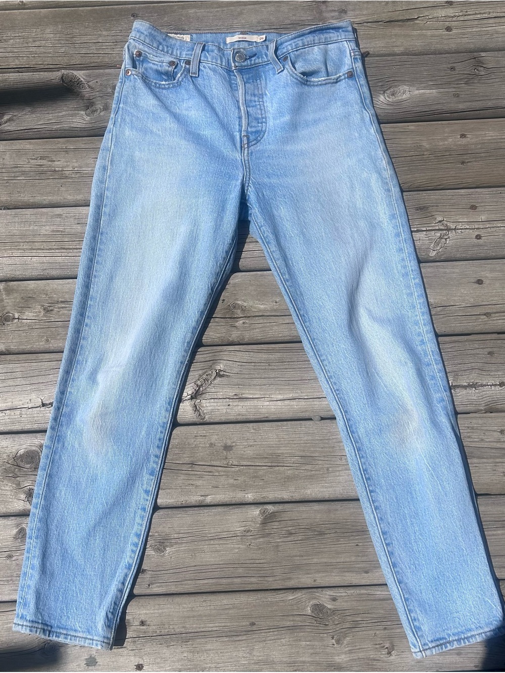 Classic Light Blue High-Rise Levi’s Wedgie  Jeans